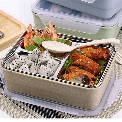 Lunch Box,Japanese Boxes Food Container with 5 